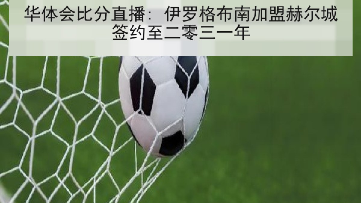 华体会比分直播: 伊罗格布南加盟赫尔城签约至二零三一年